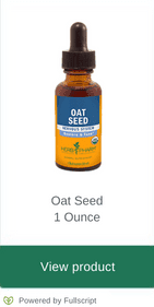 Oat Seed Tincture